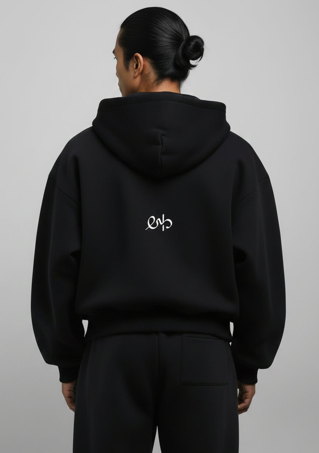 Black Core Zipper Hoodie